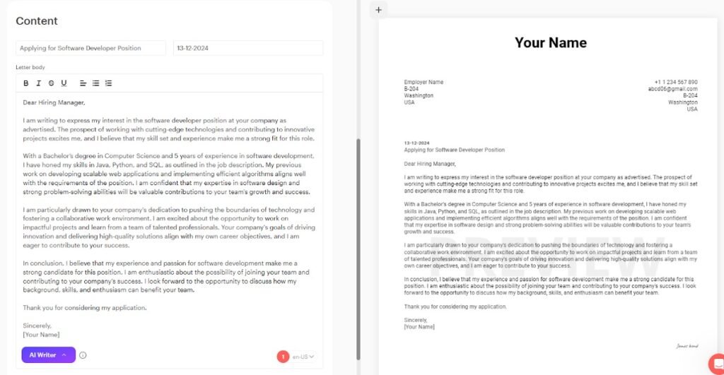 How to Use AI to Write a Winning Cover Letter 2