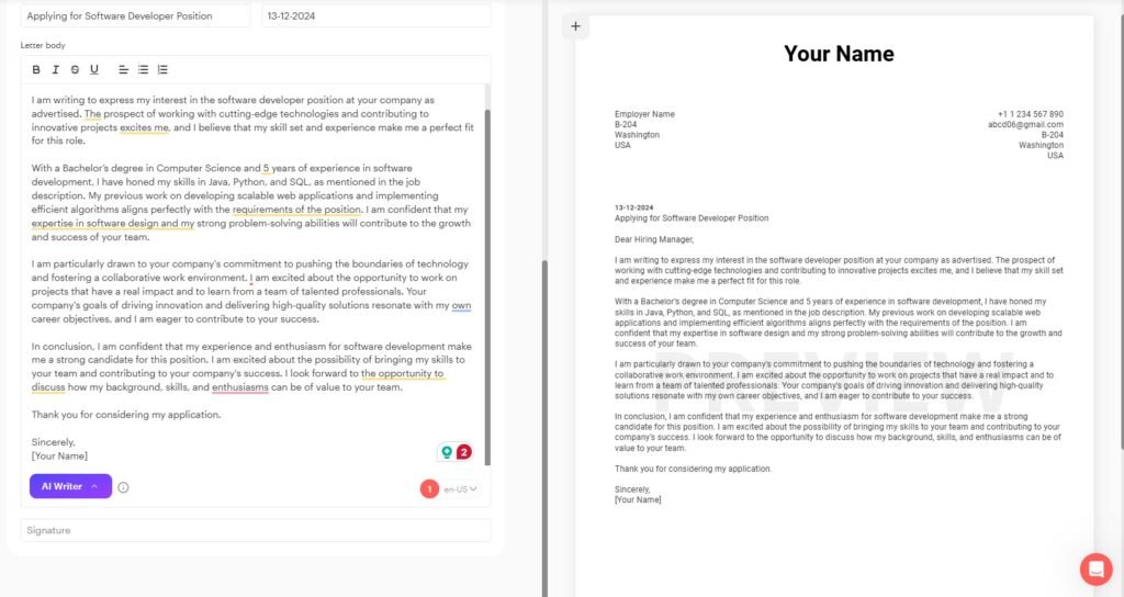 How to Use AI to Write a Winning Cover Letter