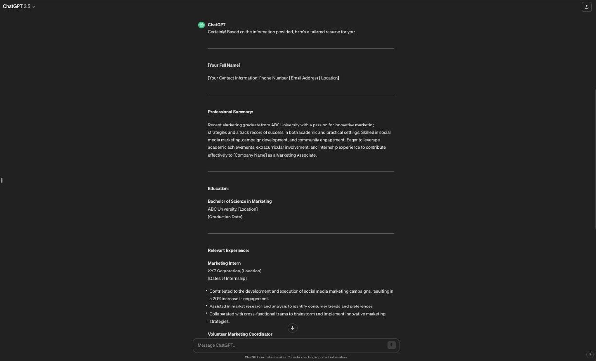 How to Use ChatGPT Prompts to Write Resume With Prompts