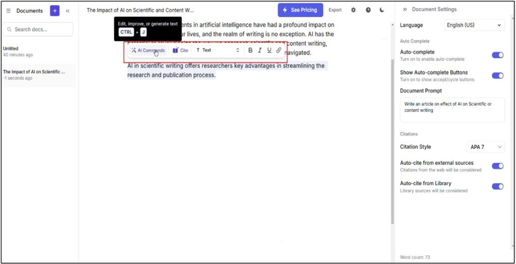 How to Use AI to Write a Research Articles 11