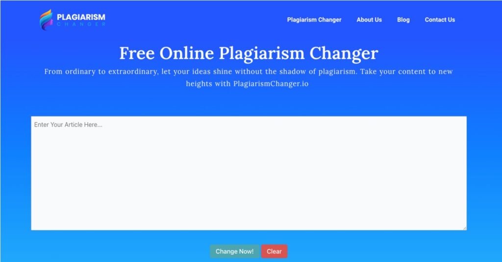 Plagiarism Changer