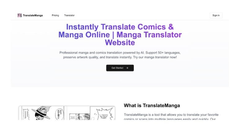 TranslateManga: Key Features, Benefits, & Use Cases I TheAIPedia