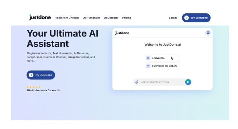 Justdone: Key Features, Benefits, & Use Cases I TheAIPedia