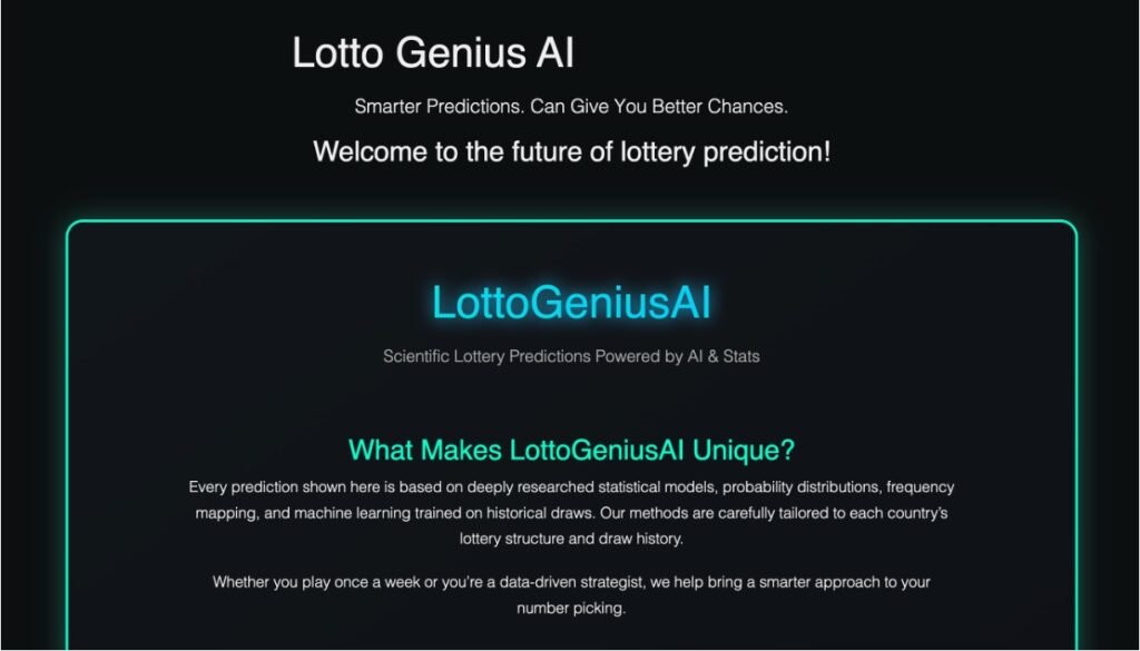 Lotto Genius AI