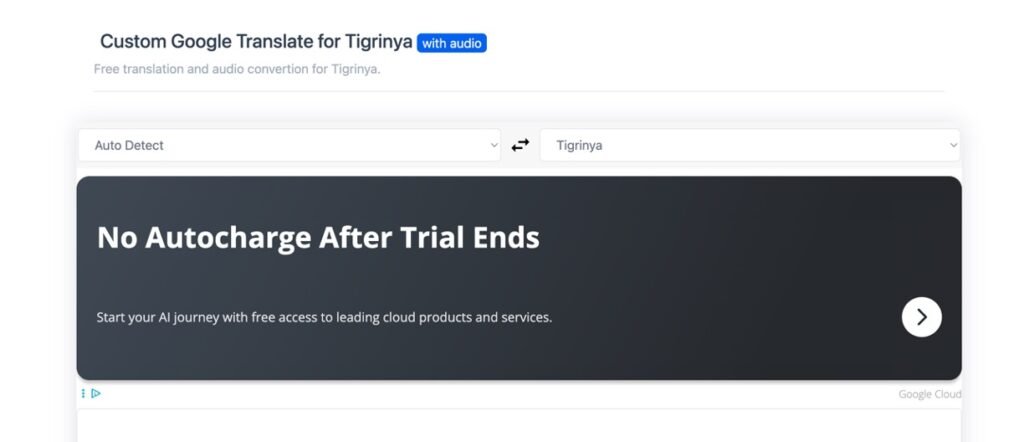 AI Tigrinya Voice-Over