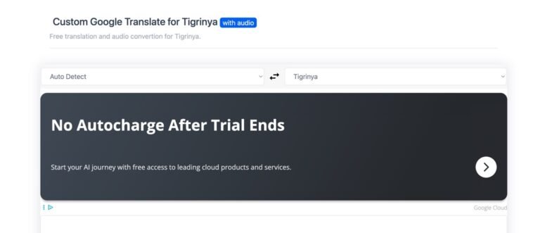 AI Tigrinya Voice-Over